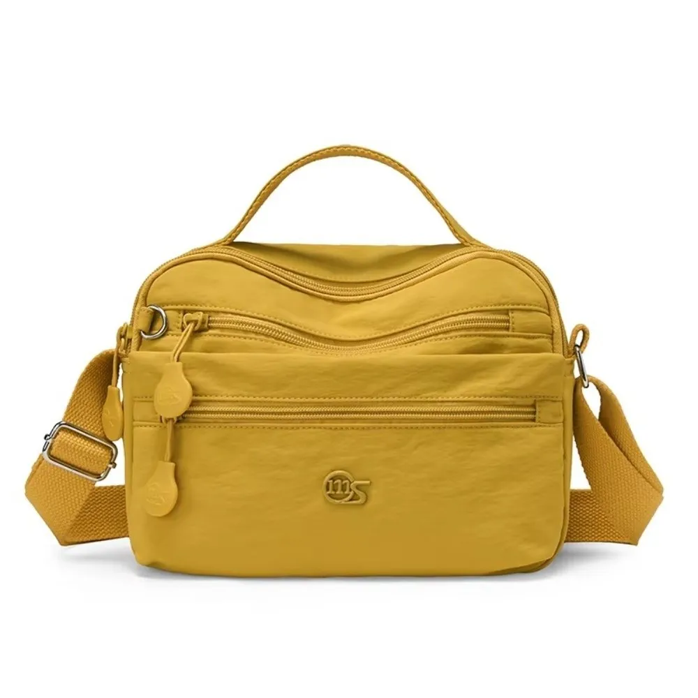 Modische Schultertasche mit langem Riemen, große Kapazität, wasserdichte Umhängetasche, Nylon, mehrschichtige Crossbody-Tasche, Arbeitstasche – Detail 5