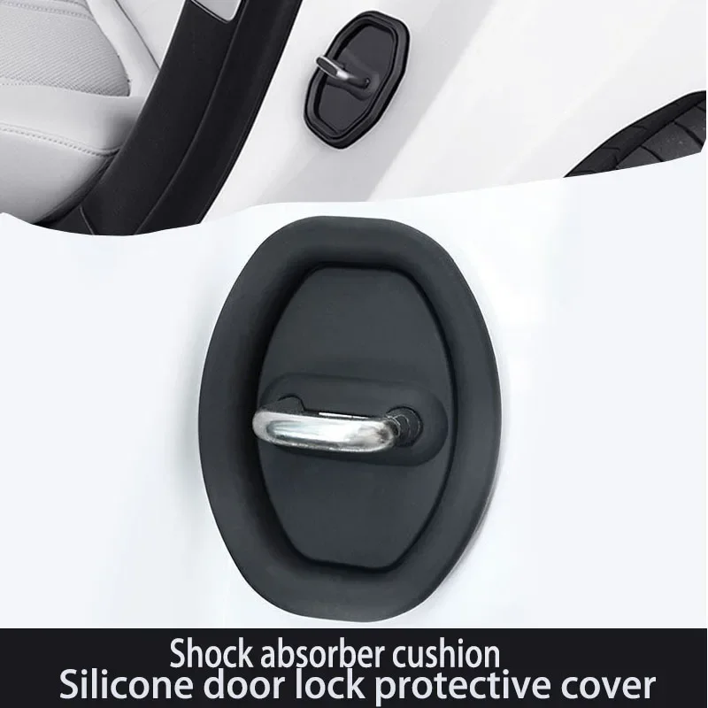 

Car door lock protection pad Door shock absorber cushion Universal Door lock buckle rubber sleeve Thickened anti-collision