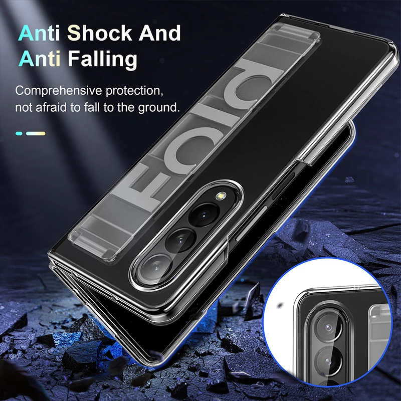  for Z Fold 4 Case with Strap Anti-Fall Shockproof