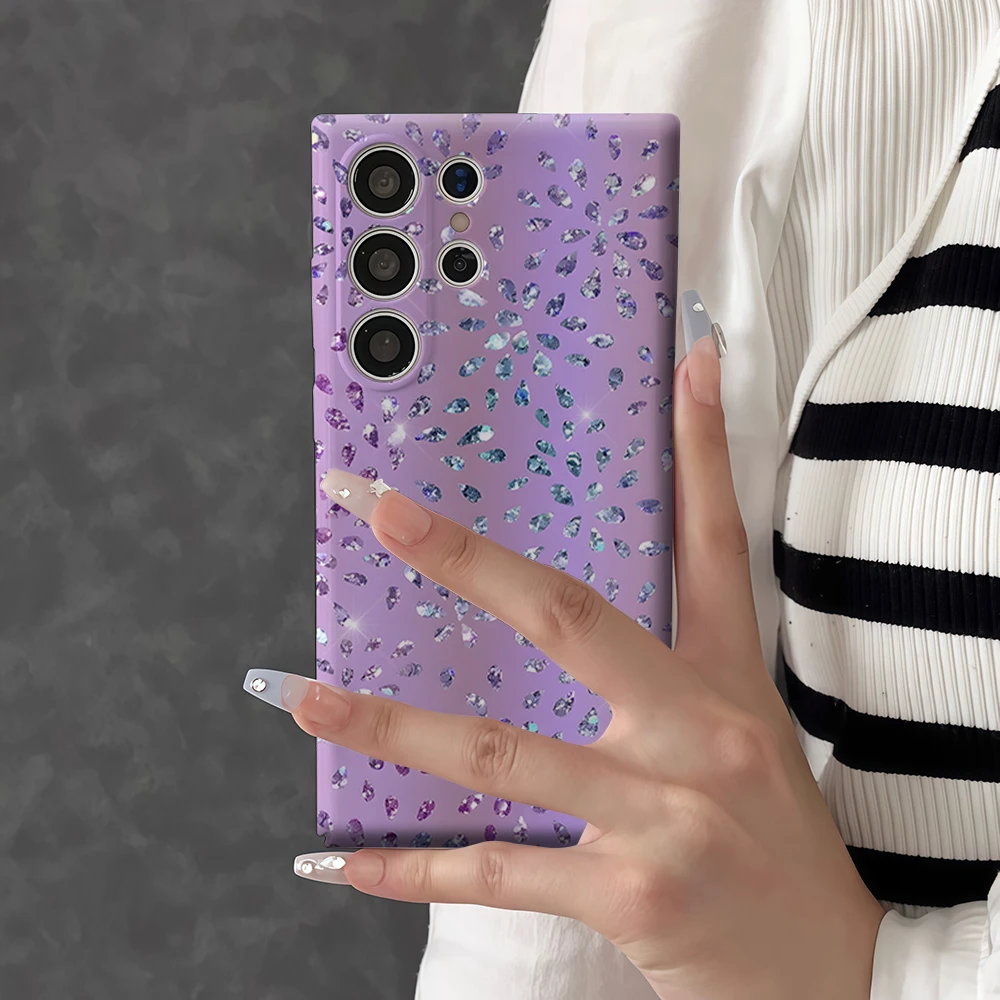 Sparkle Crystal Shockproof Double Layer Tough Back Phone Case