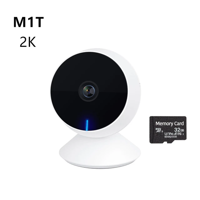 Laxihub IP Camera Indoor Wi-Fi Surveillance Camera Baby Monitor 720P 1080P 2K Mini Cam Home Security Webcam Motion Detection 1 x 2K 32G Card