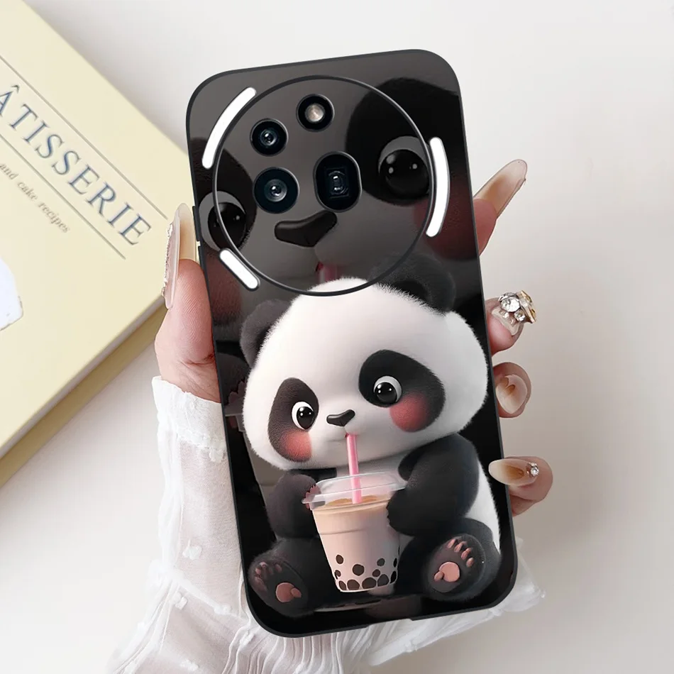 Cute Cartoon Black Silicone Soft Phone Case Bumper