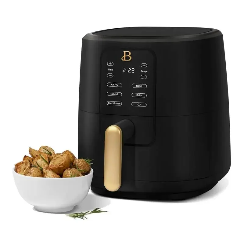 3 Qt Air Fryer with TurboCrisp Technology, Black Sesame by Drew Barrymore 2
