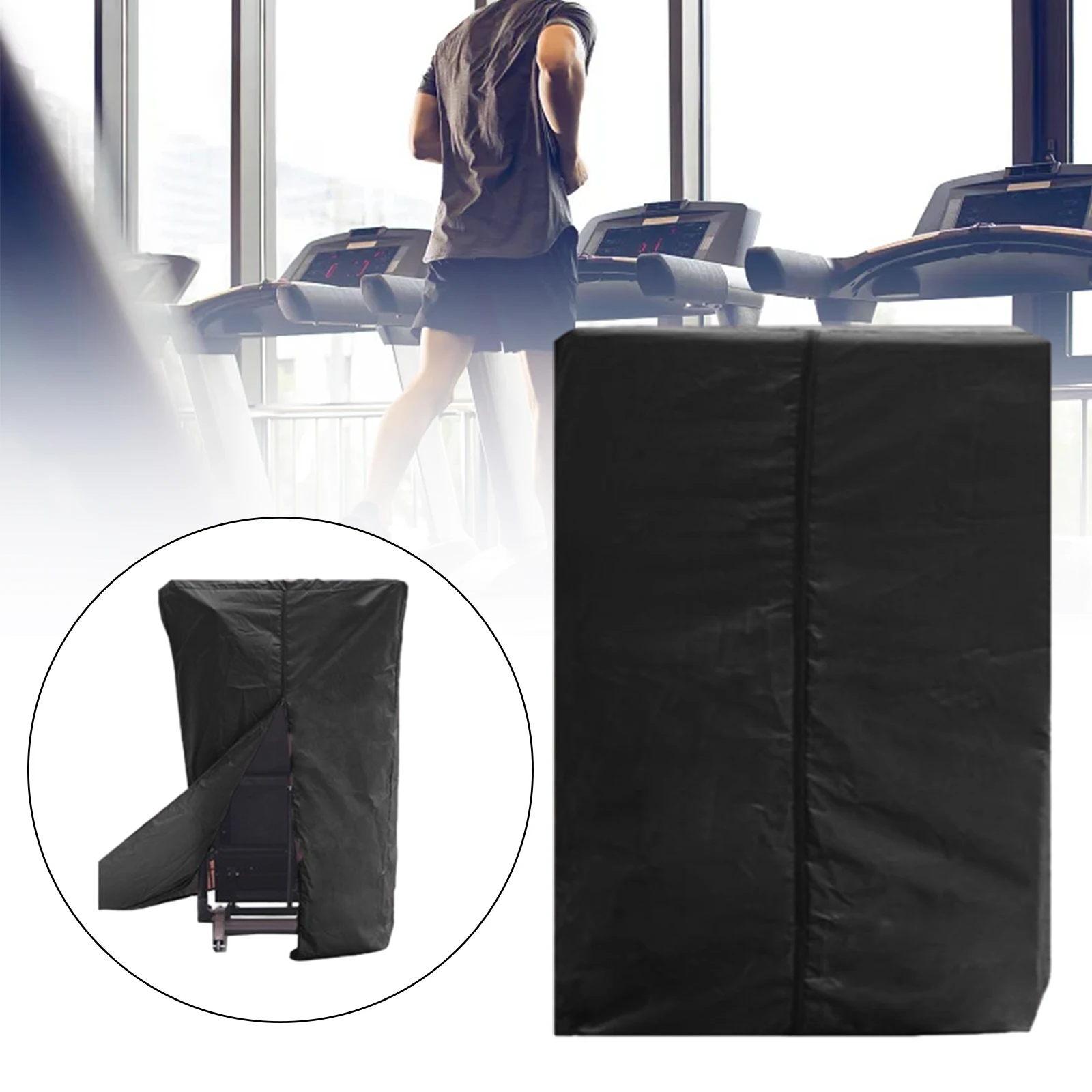 Treadmill Cover for Folding Jogging Machine Cover for Workout Indoor Running Machine Protective Sunscreen Exercise