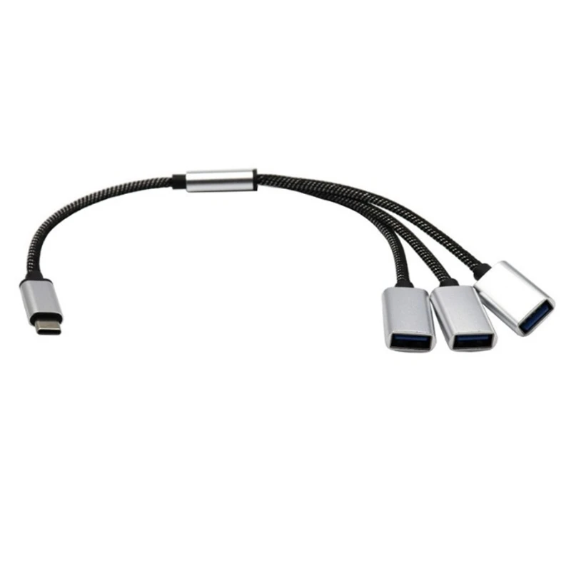 2/3 in 1 USB2.0 OTG 어댑터 유형 C 수 플러그 2/3 USB 2.0 암 OTG 확장