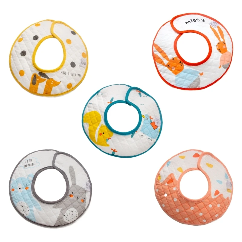 

Feeding Bibs 360° Rotating Bib Drooling Apron Cotton Burp Cloths Baby Supply DropShipping