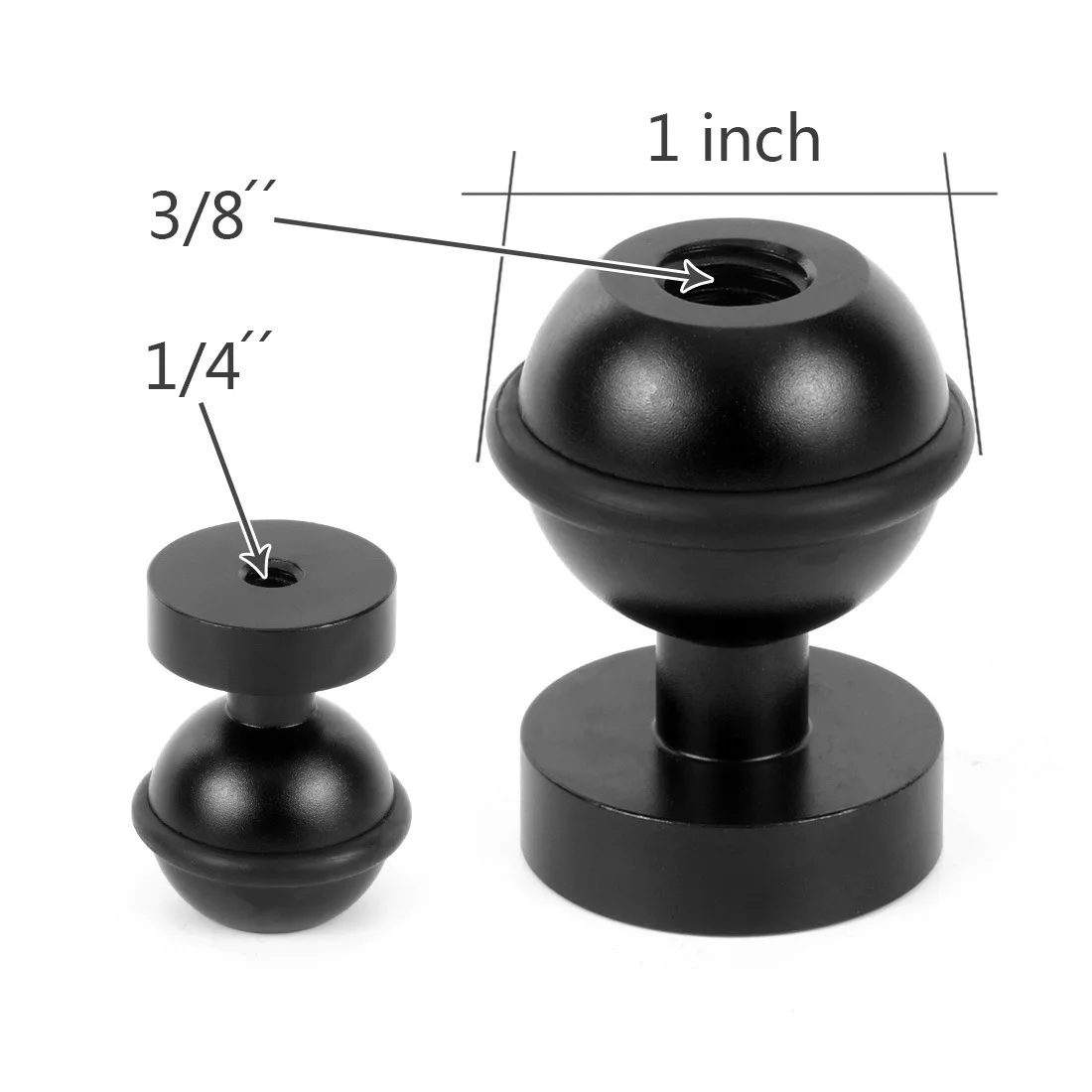 Universal Ball Head Adapter with Butterfly Clip for Camera and Lighting Accessories