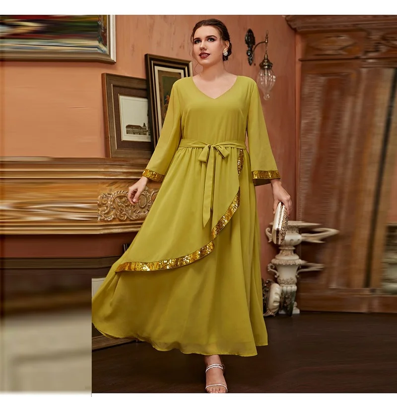 

Ramadan Vestido Plus Size Kaftan Abaya Dubai Turkey Islam Indian Saudi Arabe Pakistan Muslim Dress For Women Robe Djellaba Femme