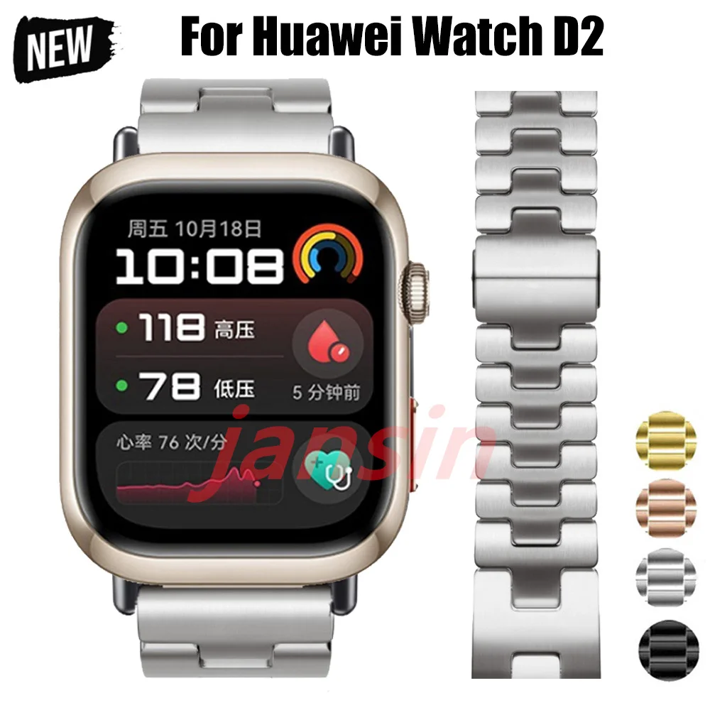Stainless Steel Metal Wristband Bracelet - Business Watchband Accessory