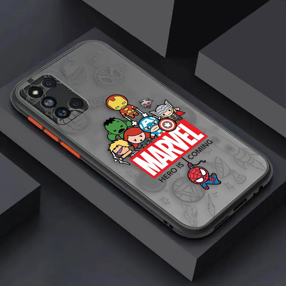 thumbnail image 1 of Matte Case for Samsung Galaxy M62 M53 M52 M51 M33 M32 M31 M30S M23 5G J8 J7 J6 J5 Case Funda Coque Marvel Avengers Heroes Space, 1 of 5