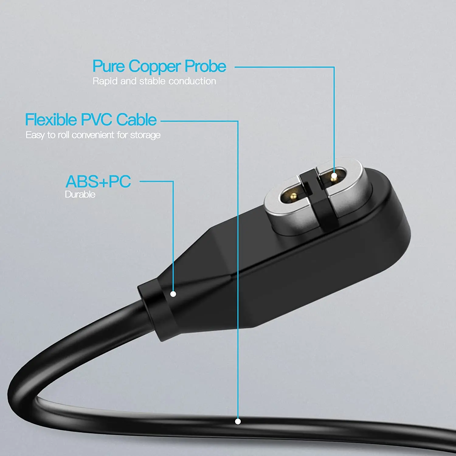 Charger USB Charging Cable For AfterShokz Aeropex AS800 OpenComm ASC100SG Shokz OpenRun Pro Bone Conduction Headphones Charging Cable Usb Charging Cable