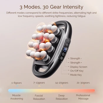 16-Head Fascia Gun High-Frequency Vibration Body Massage Gun Back and Waist Massager Neck Shoulder Massager Muscle masajeador 5