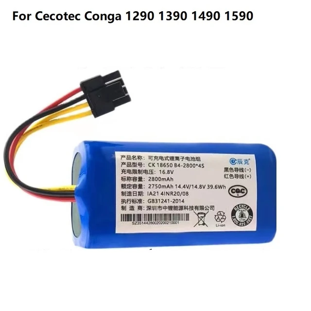 Batería de 3400mAh/2800mAh 4ICR19/66 ML:BONA18650-MF1 para CONGA