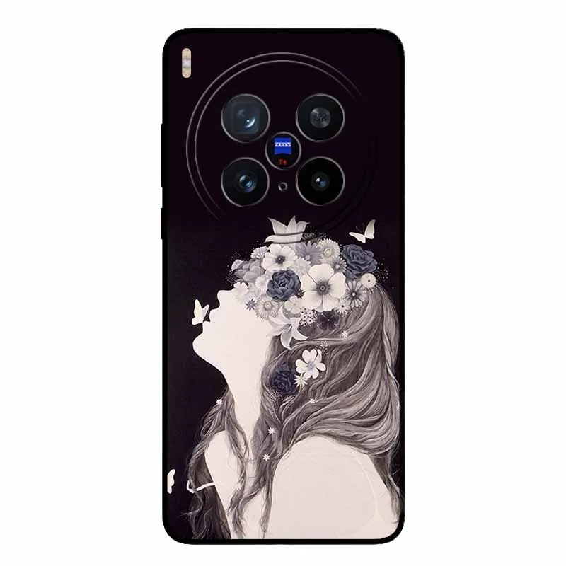 Sleek Black Silicone Protective Phone Case - Stylish Back Cover with Bumper Protection