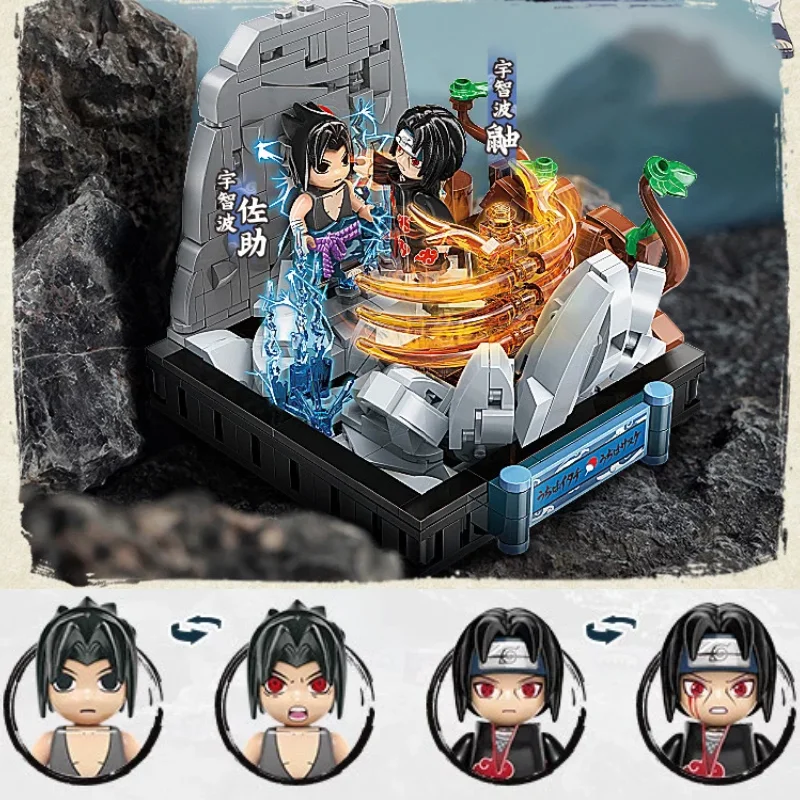 Naruto e Hinata blocos de casamento, irmãos Uchiha, luta Sakura, Deidara VS  Gaara, presentes Anime, presente perfeito, excelente - AliExpress