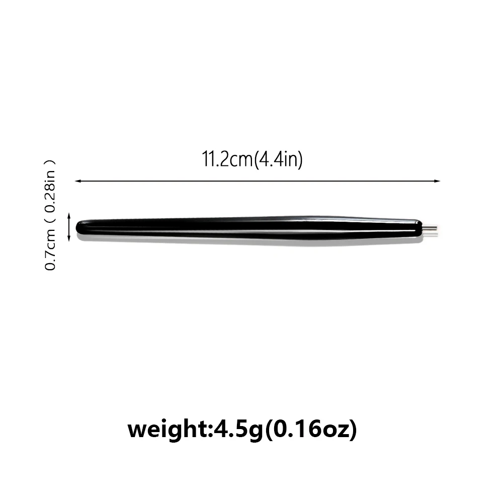 2pcs Nail Suction Steel Ball Magnetic Pen Black Handle Strong Suction Iron Stone Nail Art Pen High Precision Magnetite Nail Tool 3