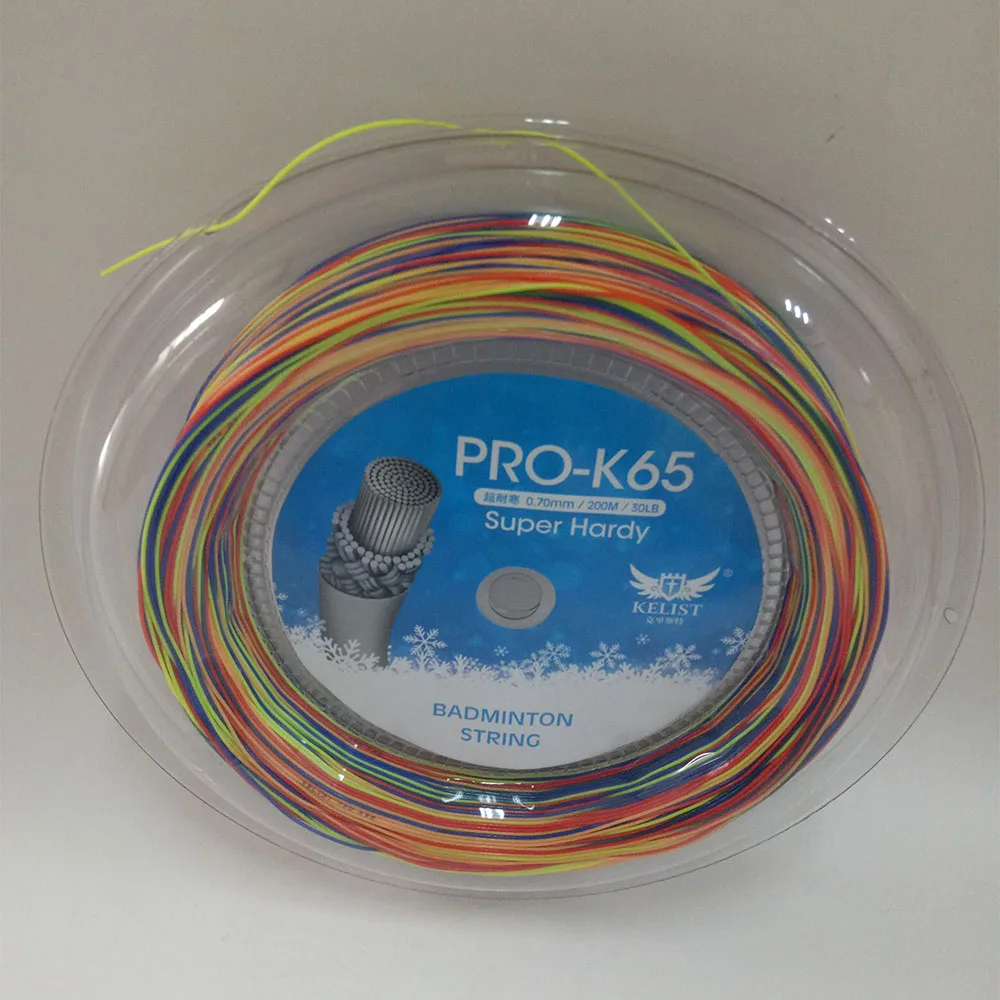 

Quality Badminton Racquet String 0.7MM Rainbow Color 200M