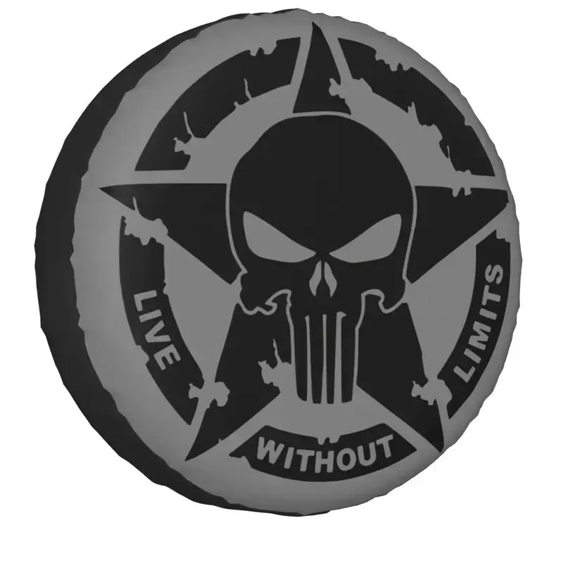 Military Tactical Army Star Spare Tire Cover for Jeep Hummer Pentagram SUV RV 4x4 Car Wheel Protectors 14" 15" 16" 17" Inch - Image 11