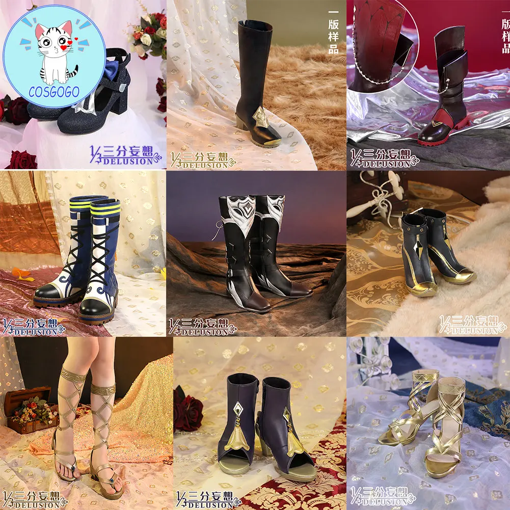 

Genshin Impact Candace / Diluc / Tighnari / Collei / Fischl / Nilou / Dori / Alhaitham / Tartaglia /Dehya cosplay shoes boots