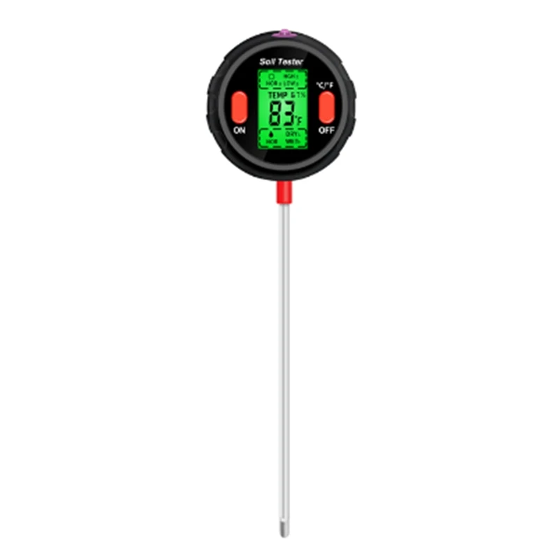

Soil Ph Meter Humidity Moisture Light Temp 5 In 1 For Plants Flowers Garden Tool