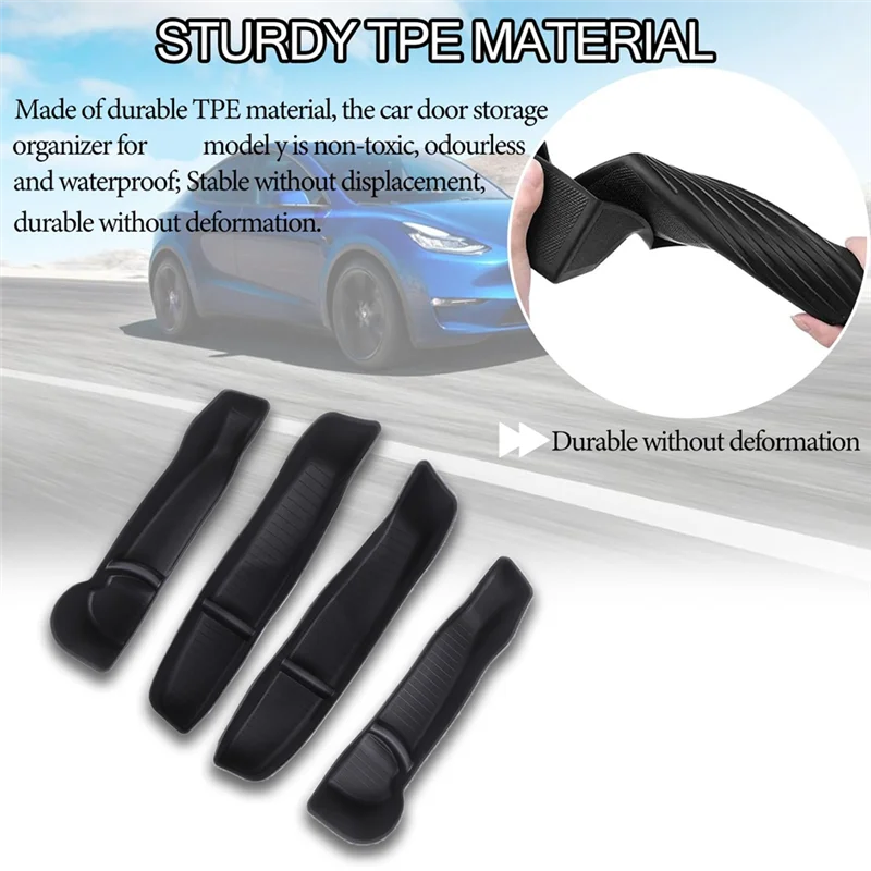XXR-카 도어 트레이 사이드 수납함 정리함 테슬라 모델 Y 2020-2024 액세서리