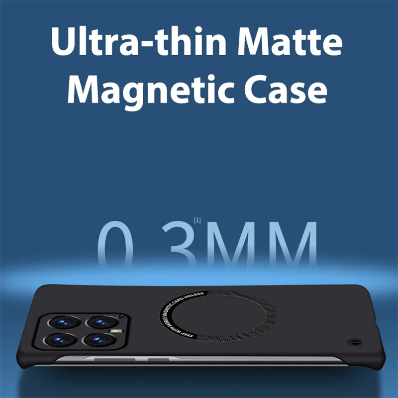 Frameless Slim Magnetic Case with Matte Finish