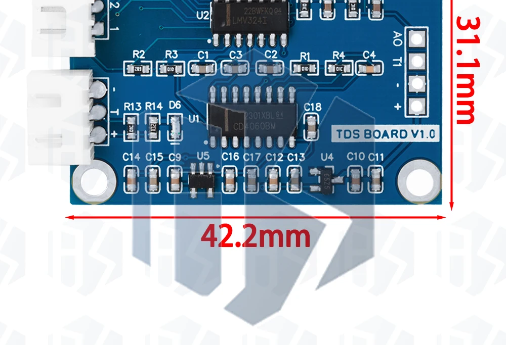 Tds sensor modul gelöste feststoffe analoges signal lösliche festwasser qualitäts erkennung ds18b20 temperatur für arduino 51/stm32 – Detail 23
