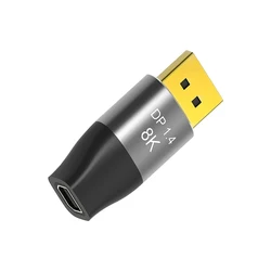 Ultra HD Mini DisplayPort to DisplayPort Converter Adapter - 8K/60Hz, 4K/144Hz Video & Audio Extension (As photo)