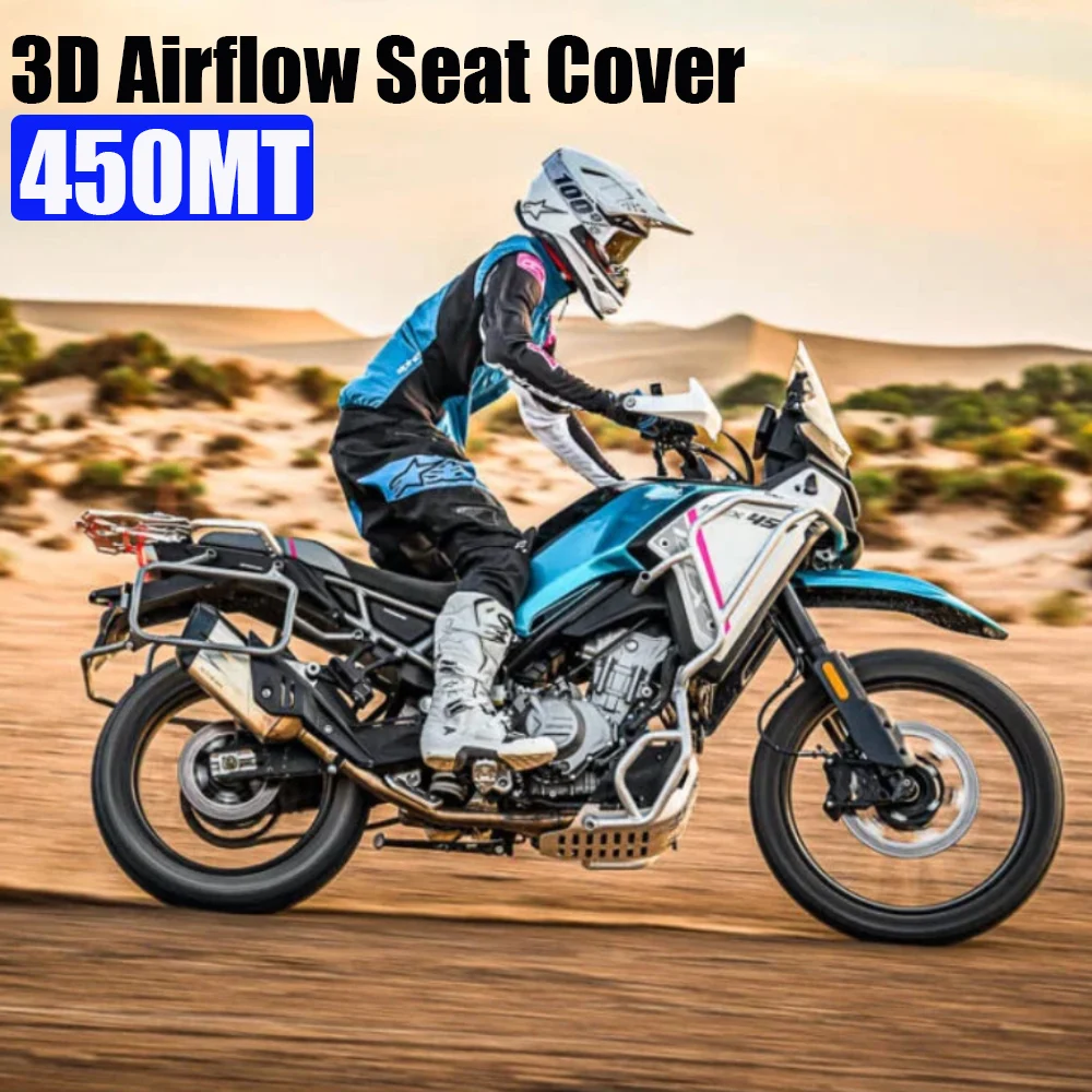 For CFMOTO 450 MT Accessories 3D Honeycomb Mesh Cushion Seat Covers 450MT 450 mt Motorcycle Heat Insulation Seat Protect Cushion