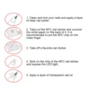 7Pcs NFC Lighting Nail Art Stickers Different Colors Self Adhesive Intelligent Nail Stickers Light Flash Nail Art Tool Salon 5