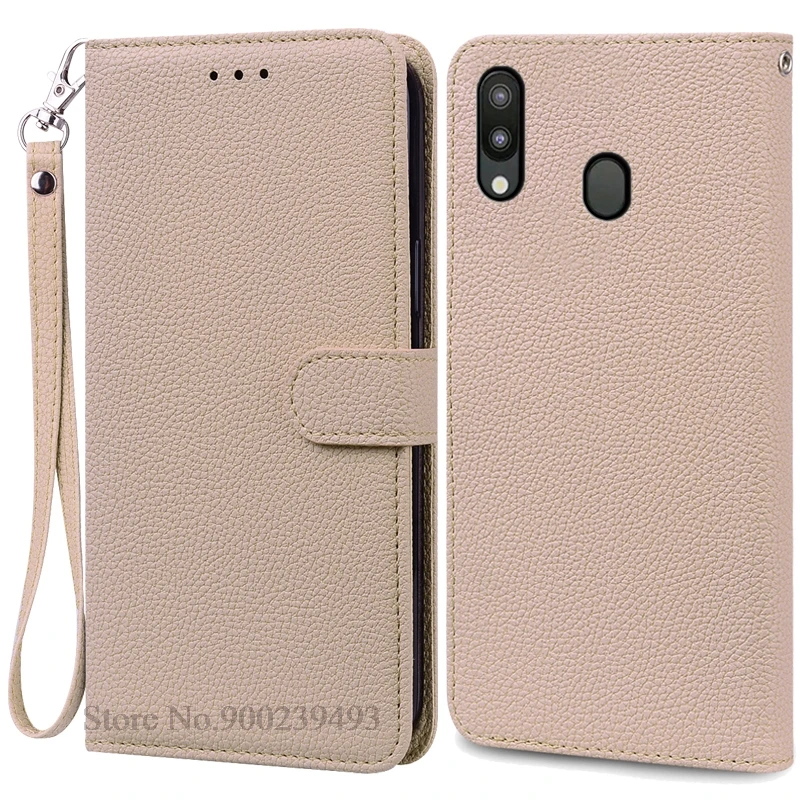 Leather Wallet Case for Samsung Galaxy M20 - Flip Cover & Card Holder