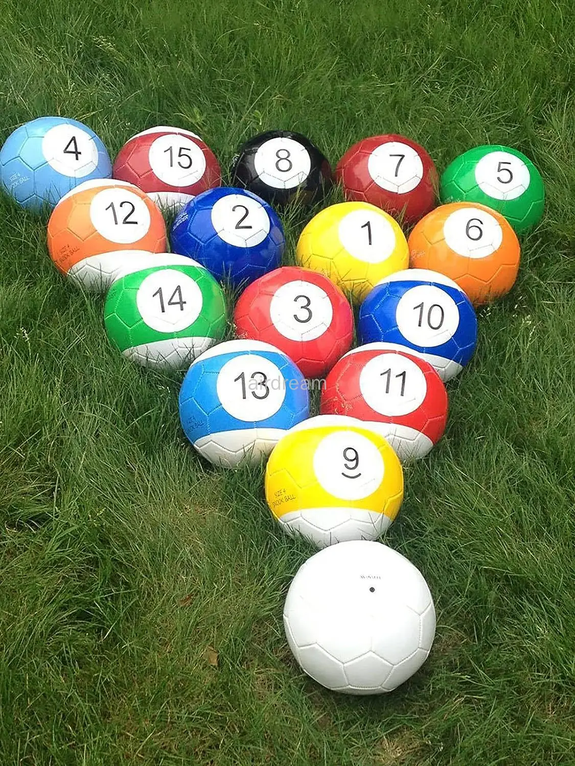 2# 3# 4# 5#16 Pieces Gaint Snook Ball Snooker Football for Snookball game Huge Billiards Pool Toy with factory price factory price 2 3 4 layer white