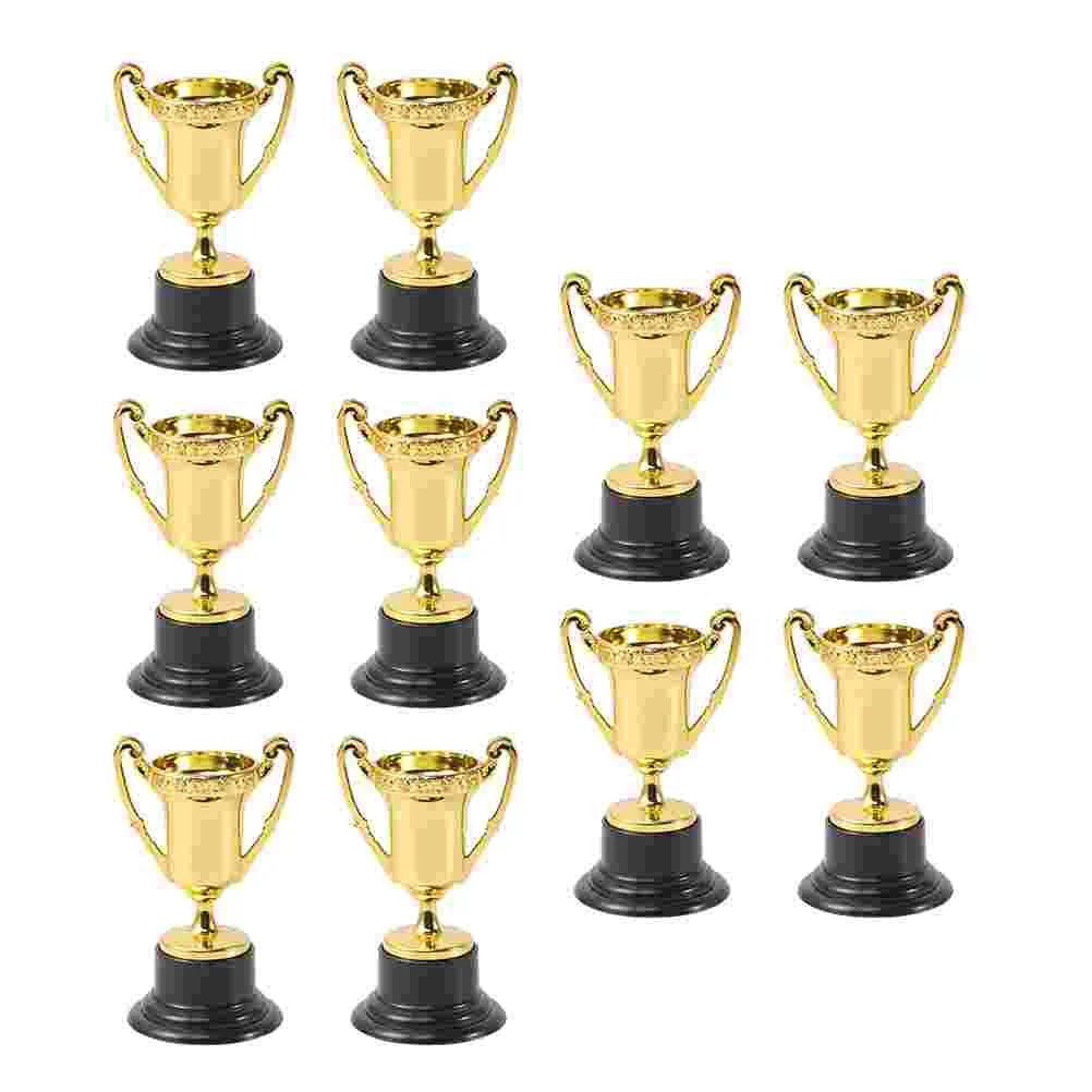 

10pcs Mini Reward Prizes Plastic Award Trophies Prize Cup Models for Kids