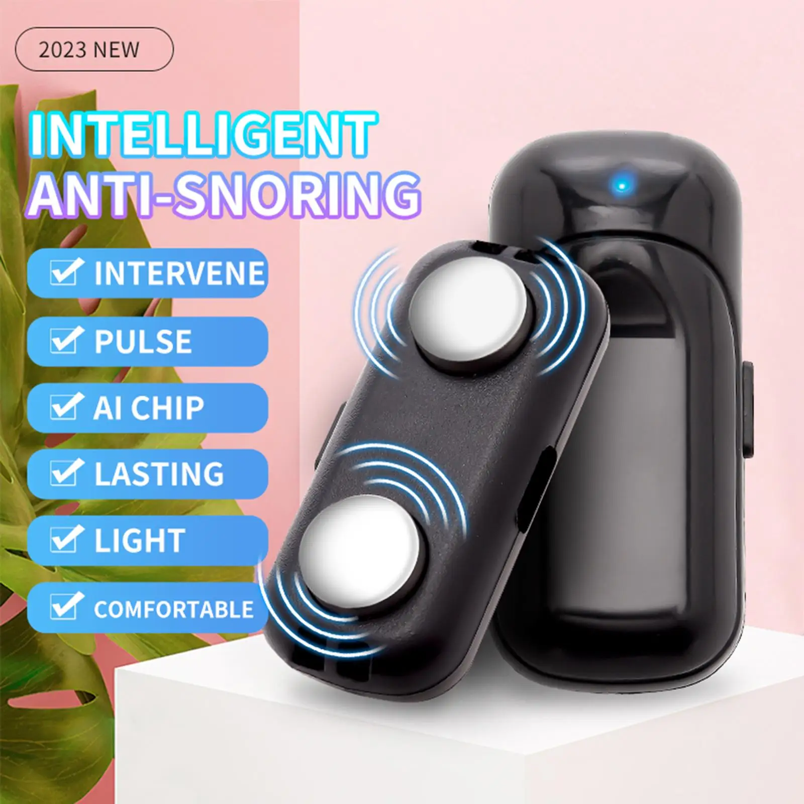 

Smart Throat Anti Snoring Device Stop Snoring Compact Effective Sleep Aid Portable Comfortable Sleep Well Stop Snore