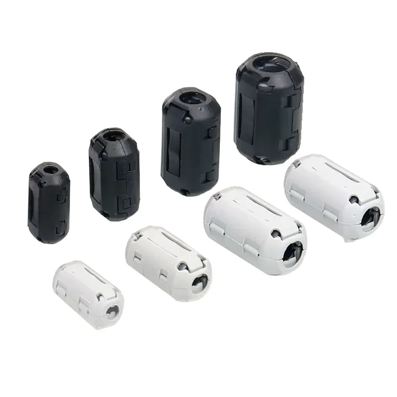 20Pcs 자기 링 페라이트 필터 간섭 방지 쉴드 이동식 EMC 내경 3.5MM 5/7/9/11/13/15MM