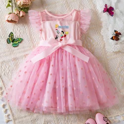 Pinocchio Summer Baby Girl Princess Dress Mesh Skirt Summer Sleeveless Clothes Wedding Party Dresses 2-6Y