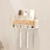 Electric toothbrush holder, bathroom solid wood storage rack, Japanese style shaver cup holder, washbasin storage rack 1