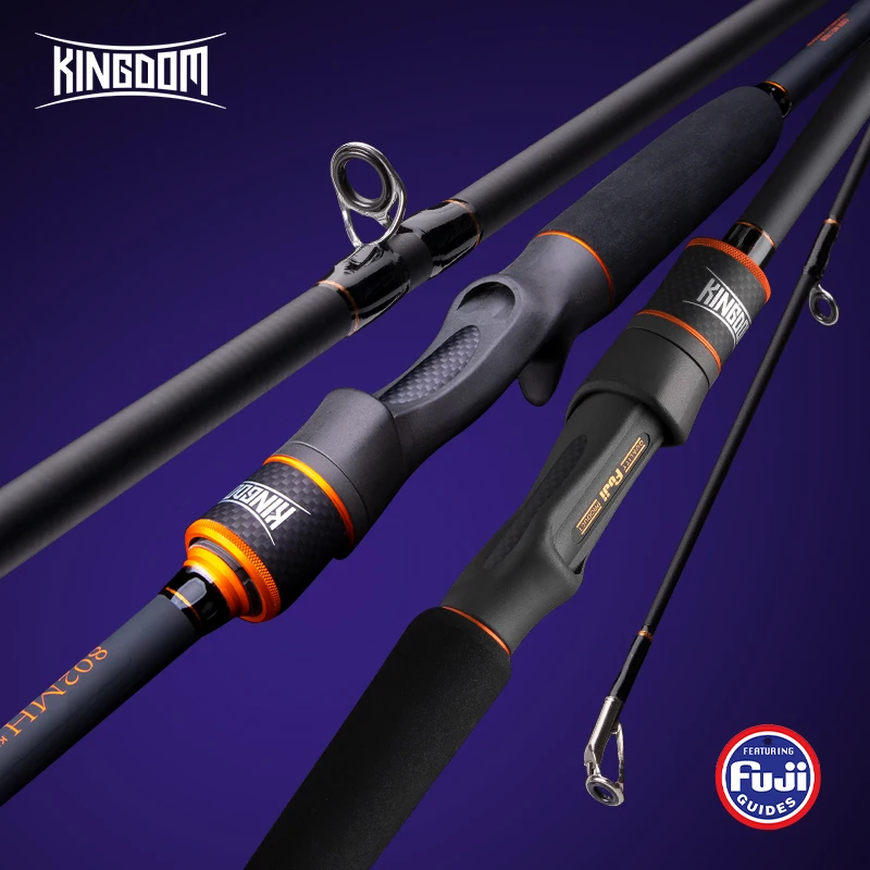 

Kingdom Keel III Fishing Rod Spinning Casting Lure Rods Fuji Ring Carbon Baitcasting Rod For Bass Pike Fishing Tackles