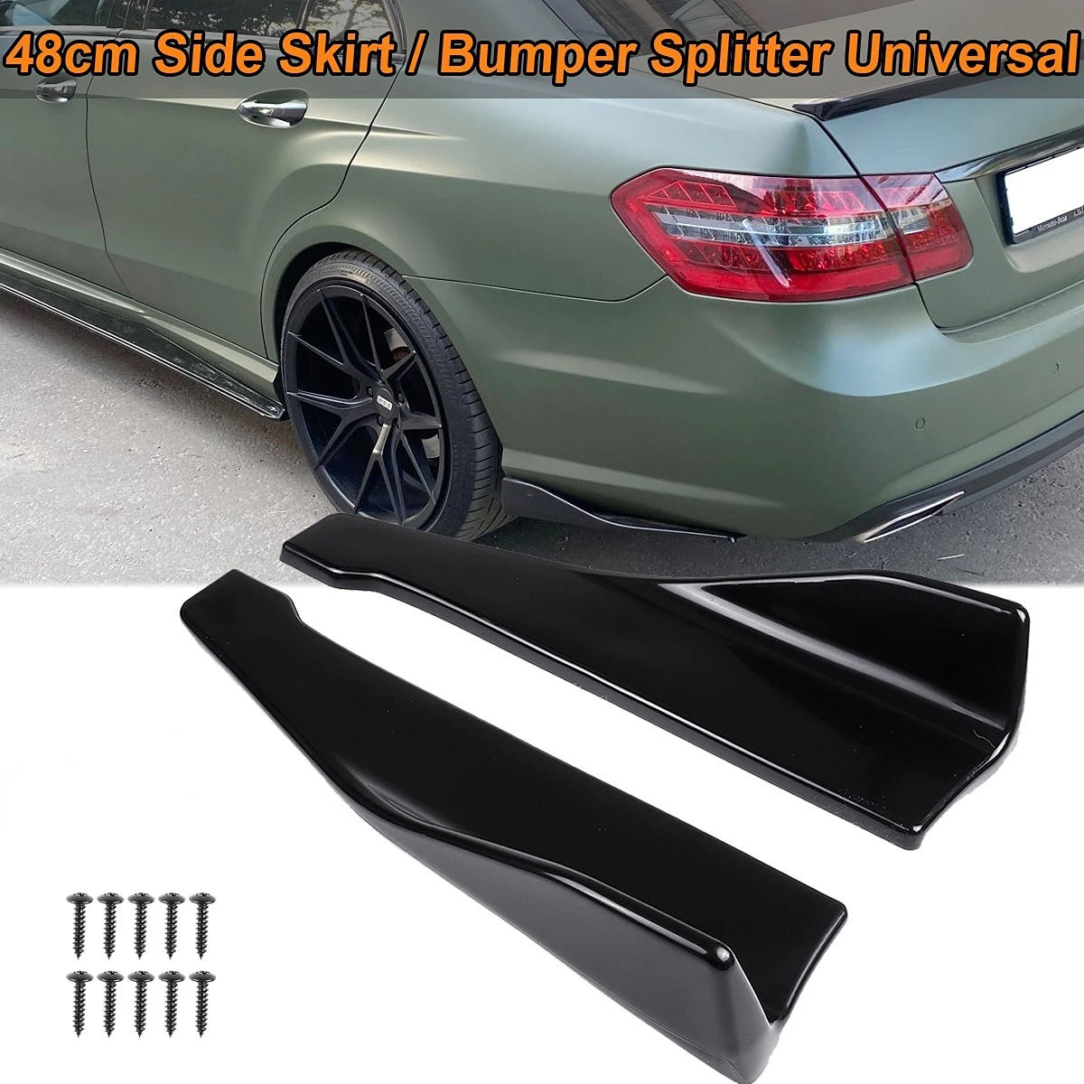 DZAM 4pc Black Rubber Mud Flaps – For Mercedes E Class W124 W210 W211 W212 W213 – Front & Rear Set