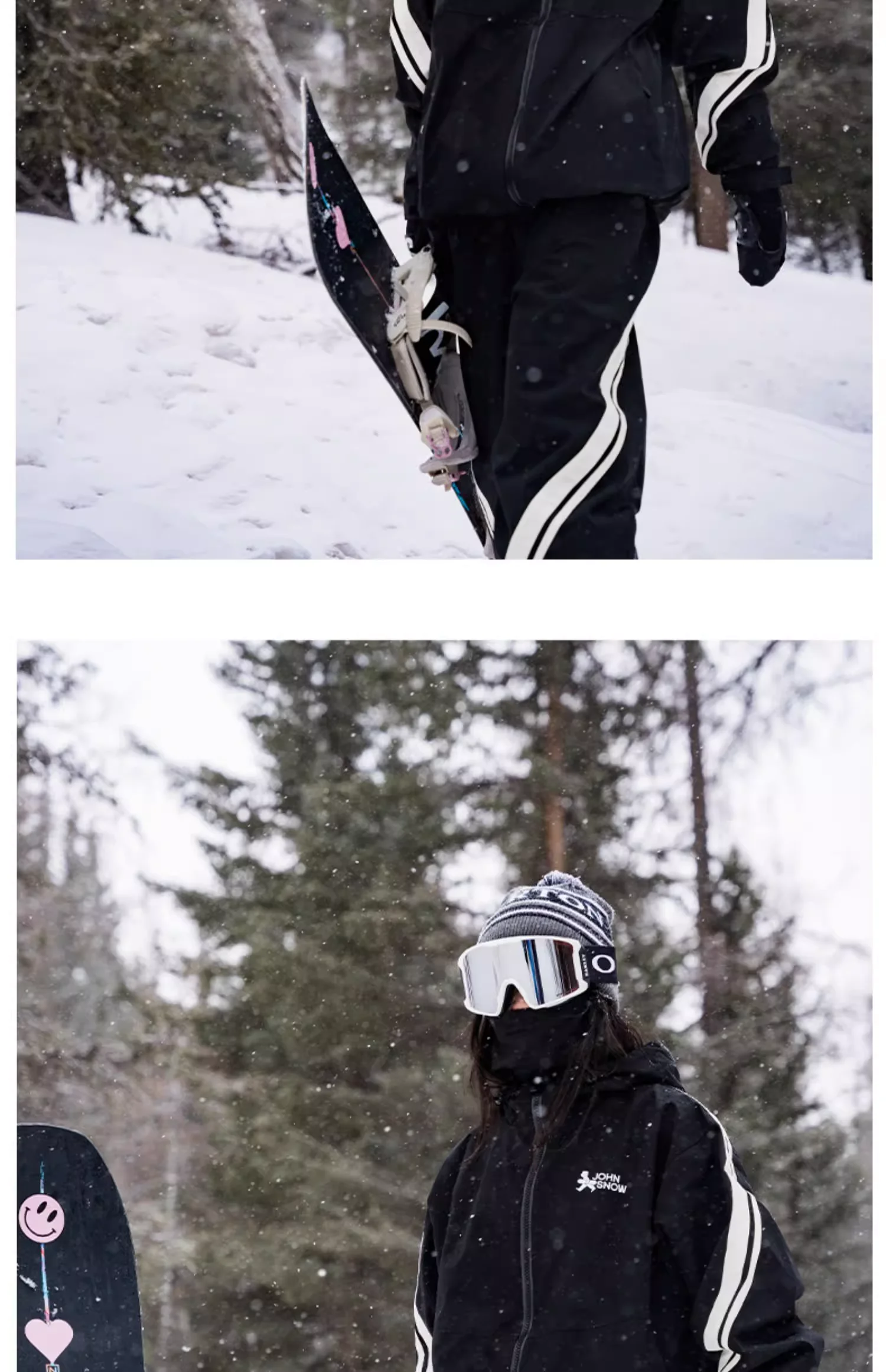 John Snow 3L SKI Suit Set Professional Snowboarding Clothes