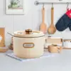 Multi Functional Mini Cooker Pot Nonstick Household 1.6L Multifunctional Electric Skillet for Oatmeal Ramen Steak Dumpling 4