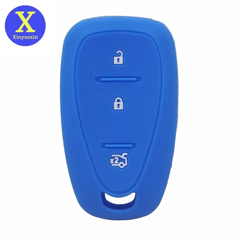 Silicone Car Key Cover for Chevrolet Cruze Spark Onix Volt Aveo Sonic