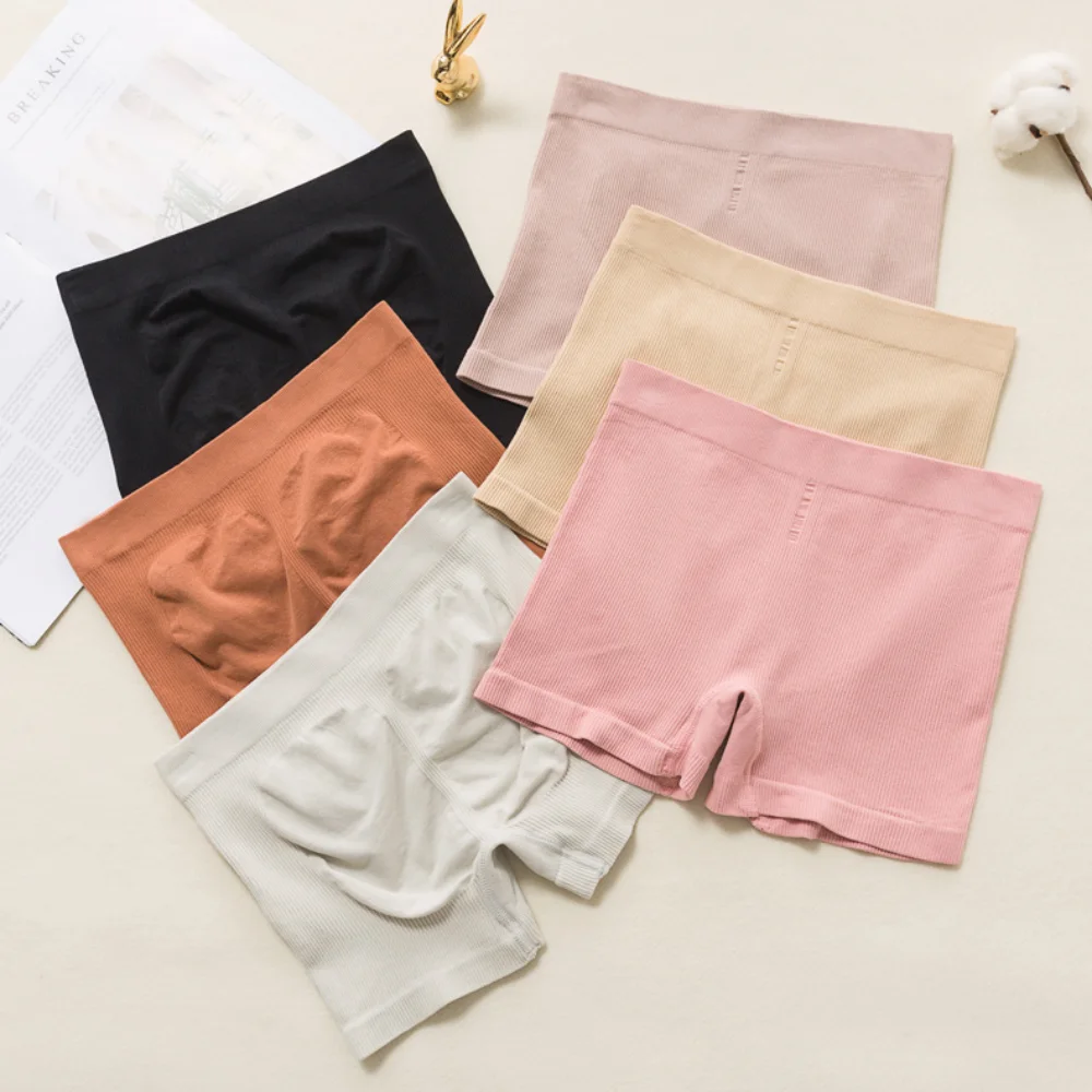 Safety Shorts High Waist Shorts High Waist Panties Seamless Panties Cotton Panties Safety Pants High Waist Underwear Women Safety Shorts Pants Under Skirt Seamless High Waist Panties Cotton Lady Seamless Pants Girls Slimming Underwear