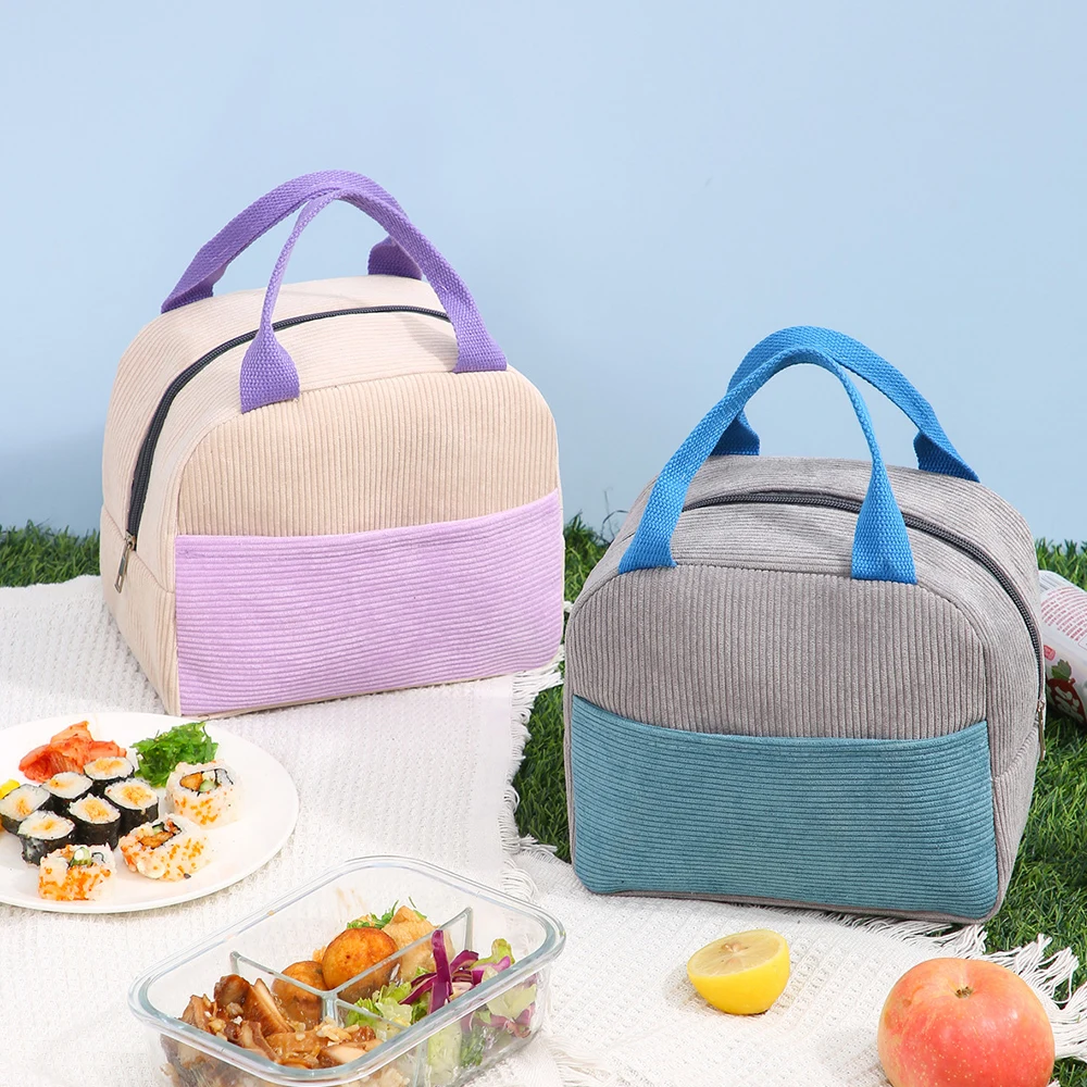 

Коробка для хранения продуктов на молнии, Сумка для кемпинга, Вельветовая термоизолированная сумка, сумка для пикника, крутая сумка, сумка для ланча, водонепроницаемая алюминиевая пленка
