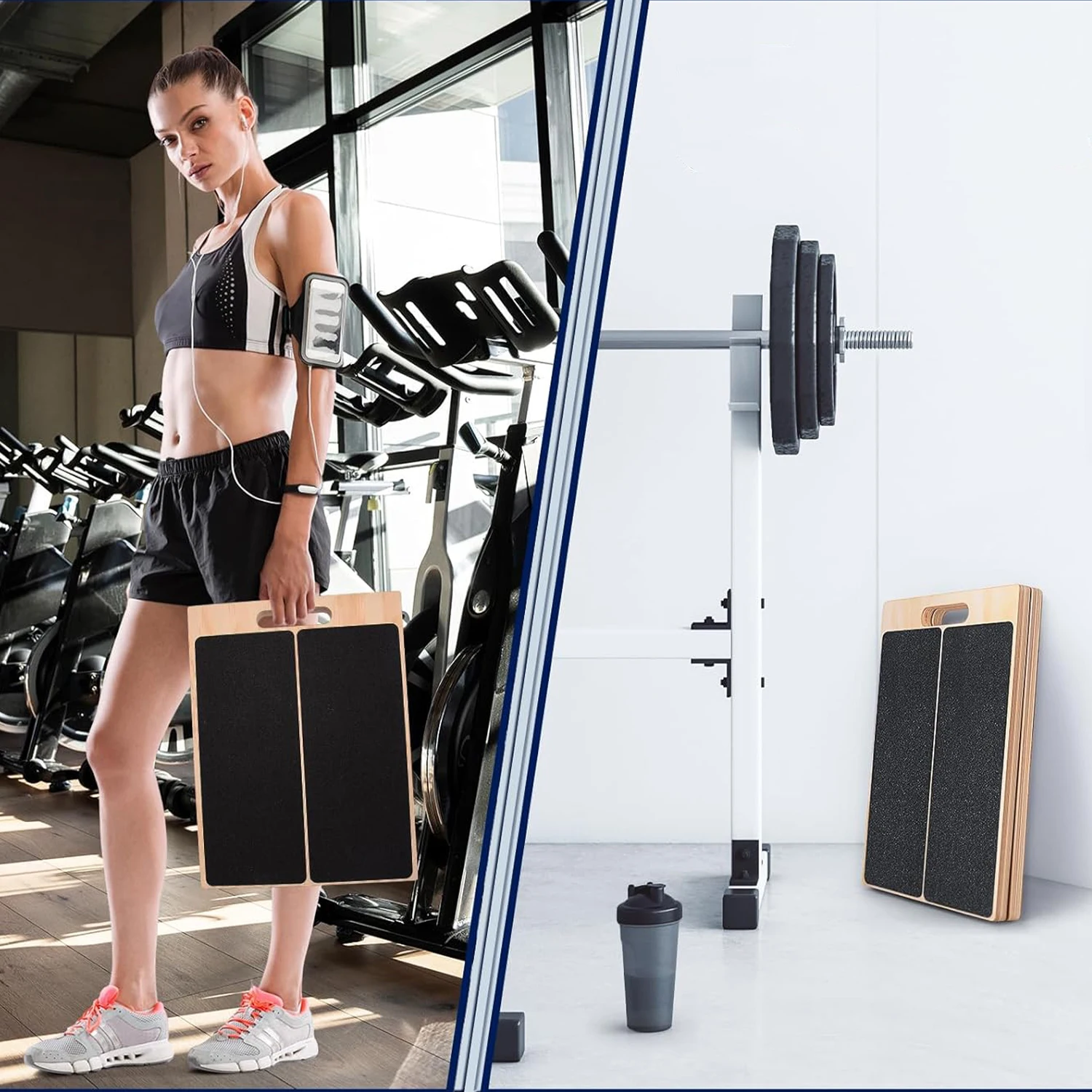 Professional Wooden Stretching Board Slant Board Adjustable Portable Non-slip Calf Stretch Wedge Exercise Equipment Squat Board 3