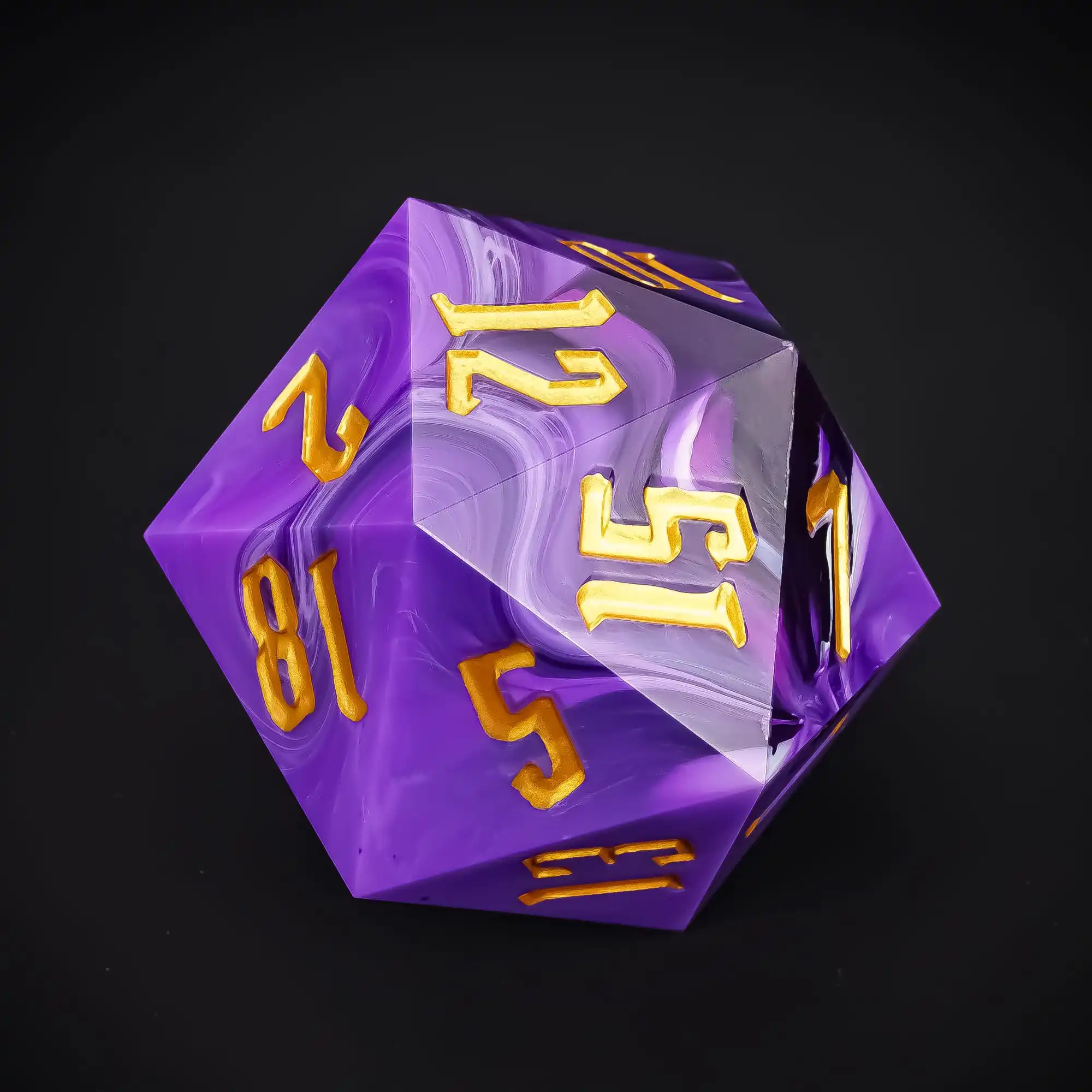 55mm D20 20 Sides Large Size Polyhedral Dice for Role Playing Game D&D Bar Pub Party Board Games