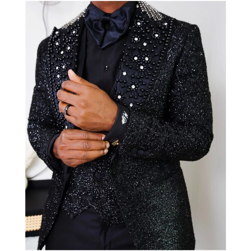 Veste de costume (et gilet) à paillettes