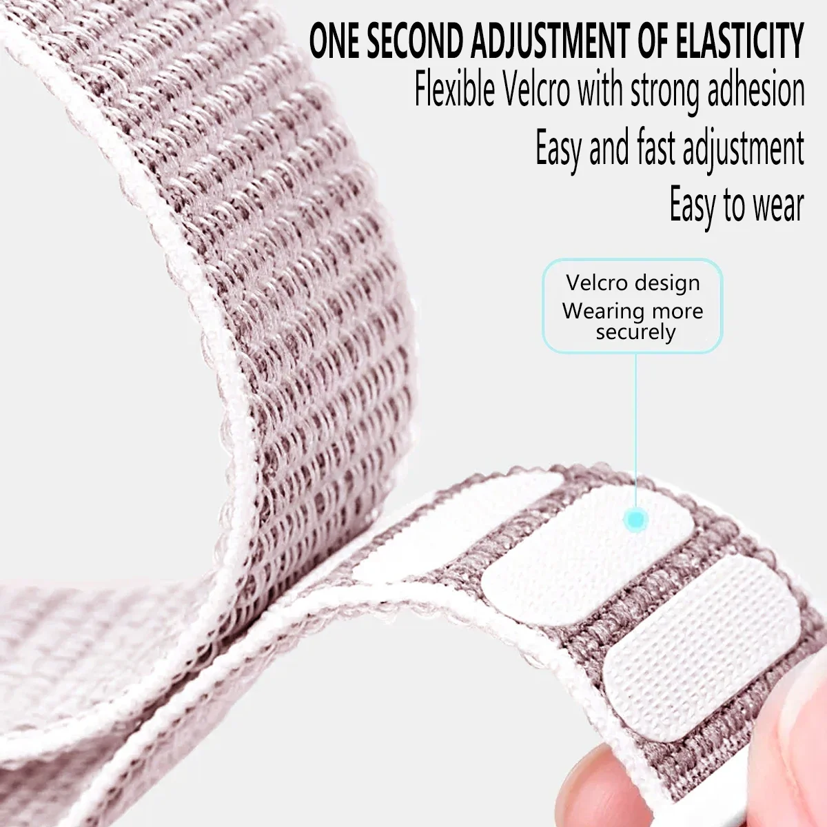 Breathable Nylon Loop Strap: Sport Replacement Wristband for Watch Fit Accessories