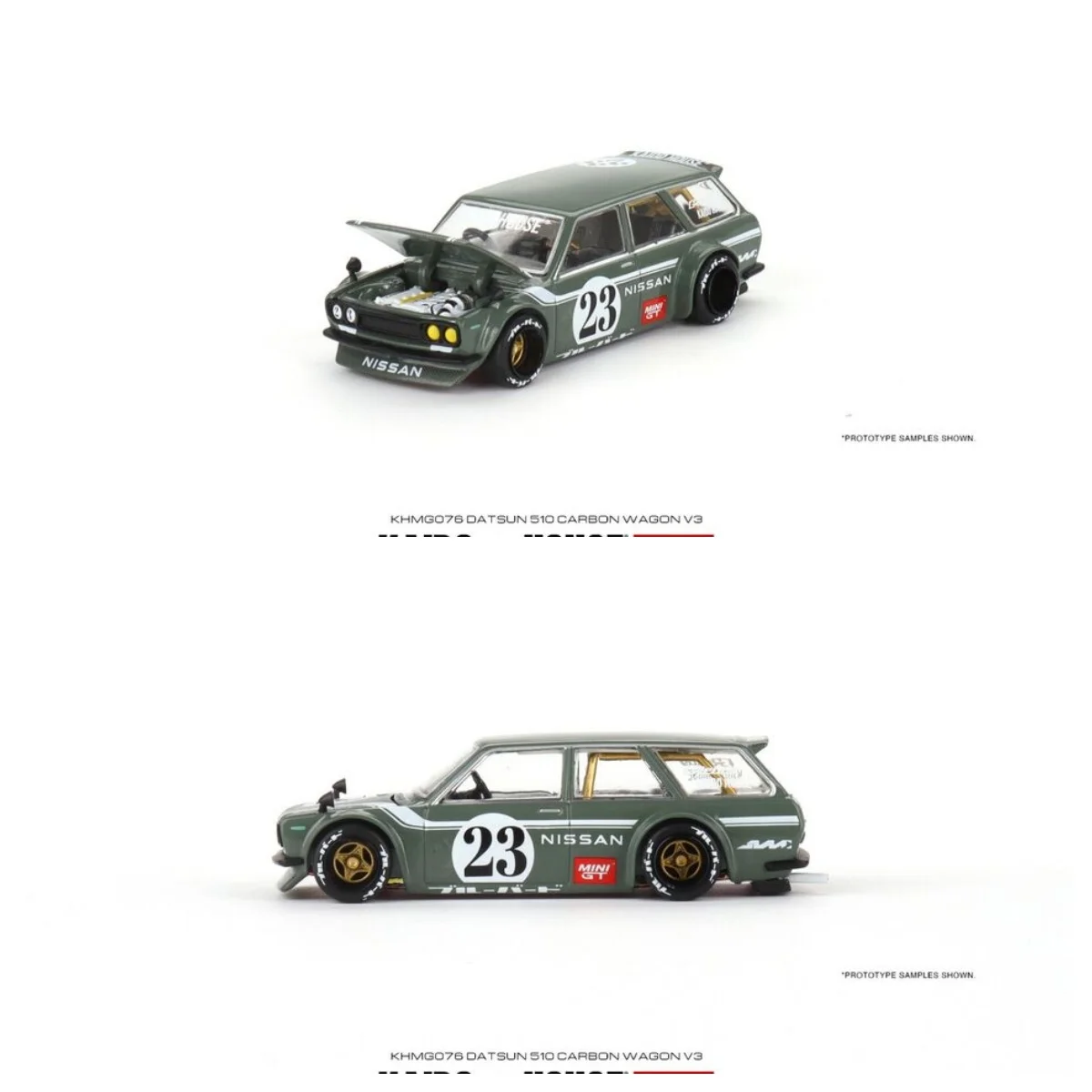 

Мини GT Kaido House 1: 64 Datsun KAIDO 510 грузовик из углеродного волокна V3 - KHMG076