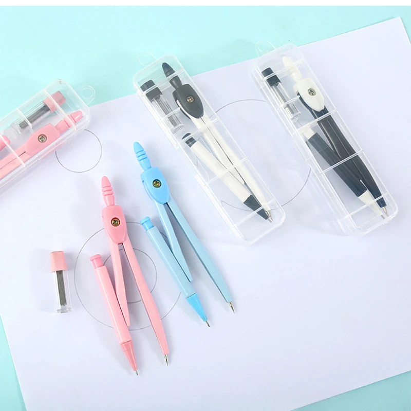 

student Metal Compasses for Students with Spare Pencil Lead Math Geometry Circle Exam Drawing Drawing Tool Math Stationery